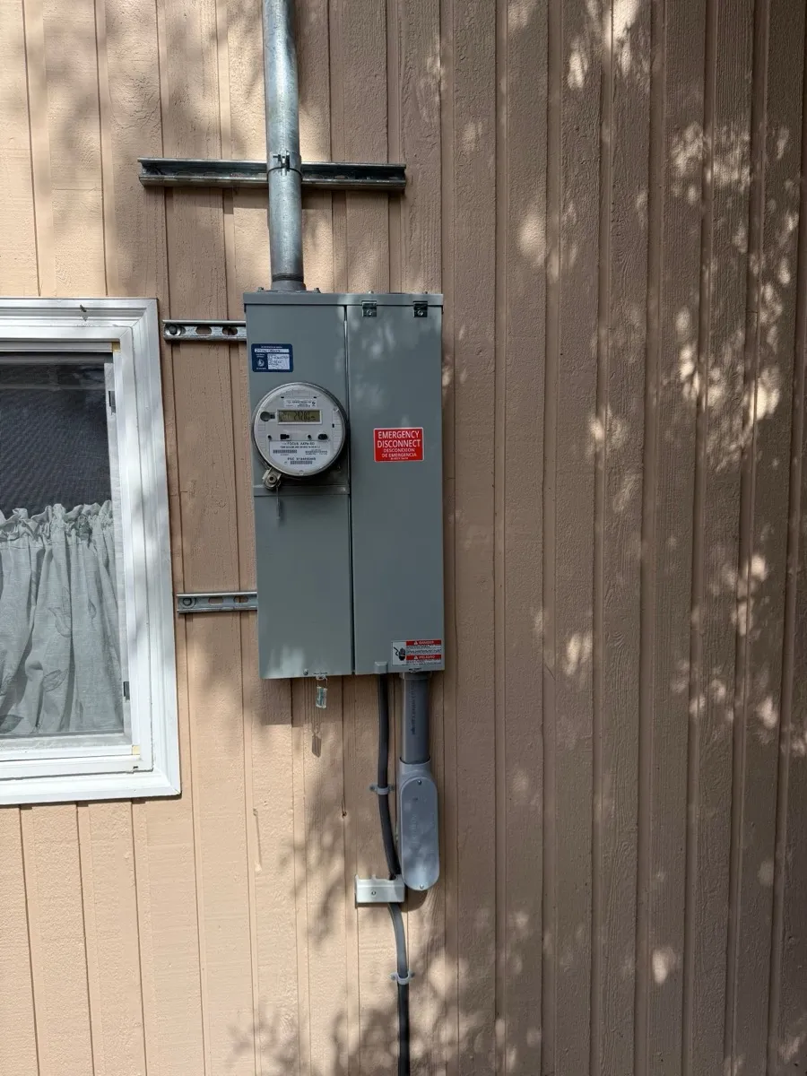 200 amp meter and panel upgrade completed by Aztec Electric